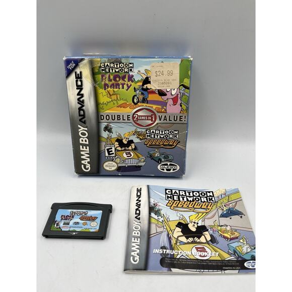 2 Games In 1 Cartoon Network Block Party & Speedway GBA GameBoy Advance - CIB - Picture 2 of 13